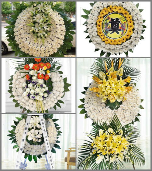 江苏苏州常熟市虞山镇顶山村花圈速递